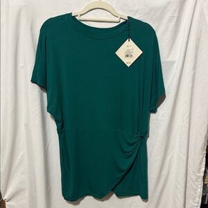 Ava & Viv Teal Short Sleeve Top